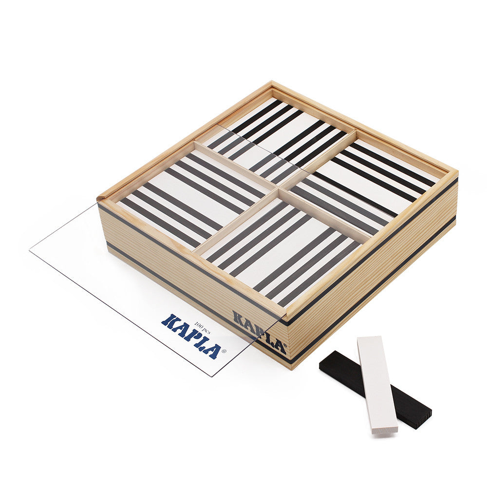 KAPLA - COFFRET 100 PLANCHETTES - NOIR & BLANC - 2
